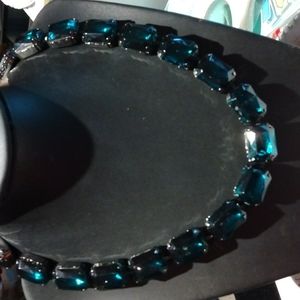 Joan Rivers Emerald Gemstone Necklace